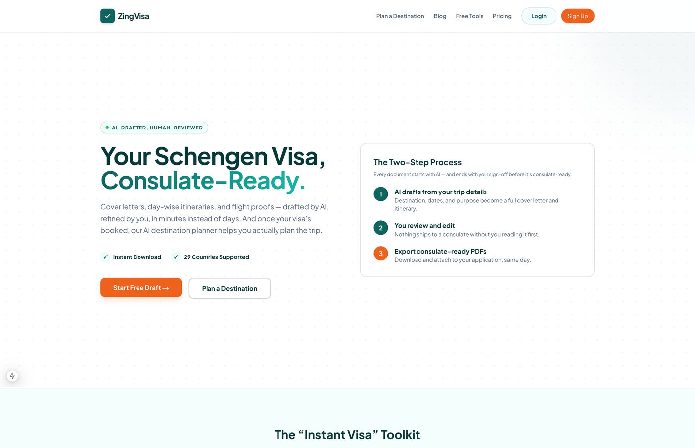 ZingVisa — project screenshot